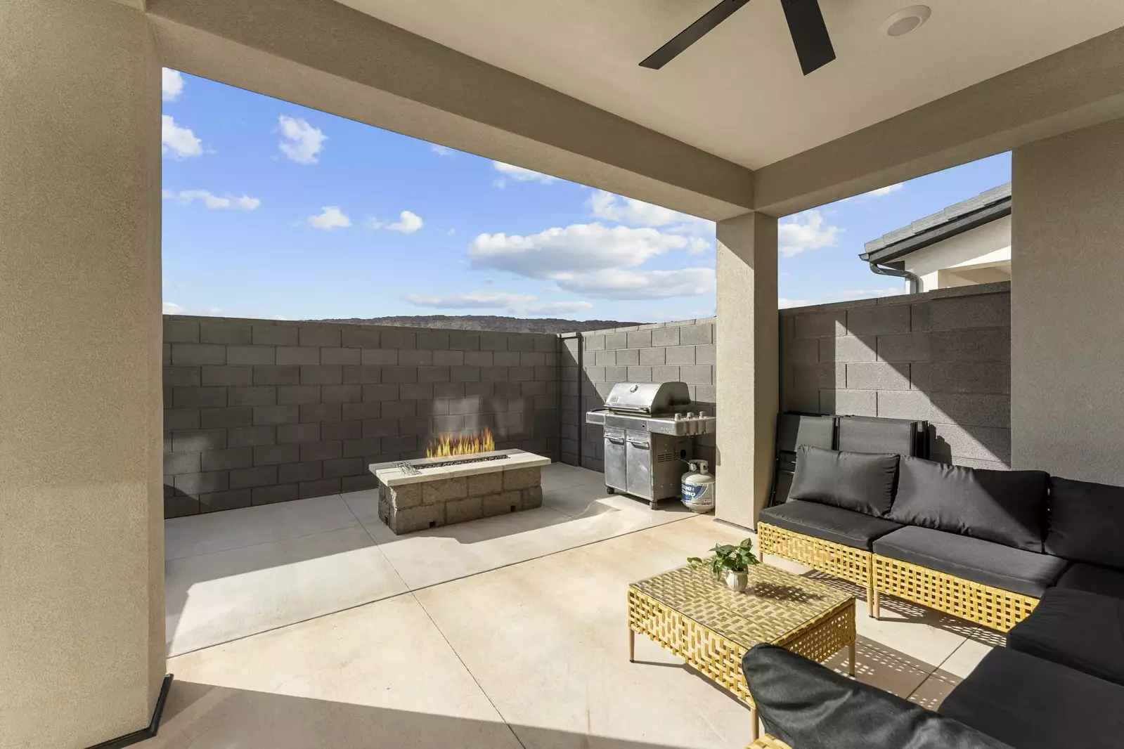 Fire Pit + BBQ Grill