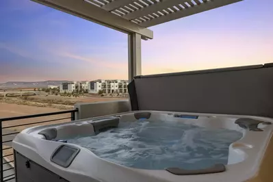 Private Hot Tub at Sunset