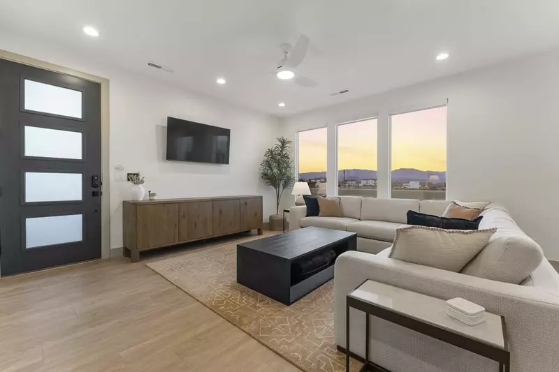 Living Room at Sunset
