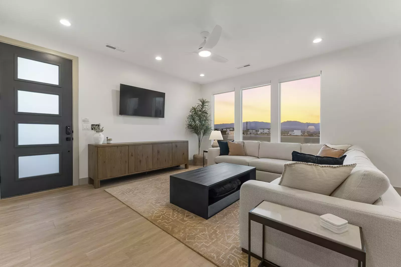 Living Room at Sunset