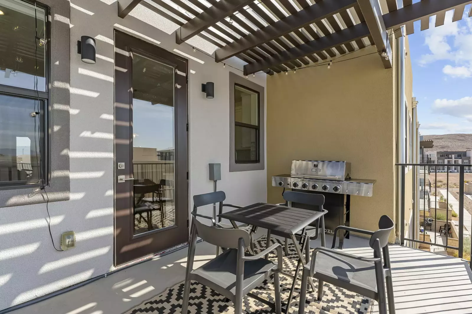 Outdoor Seating + BBQ Grill