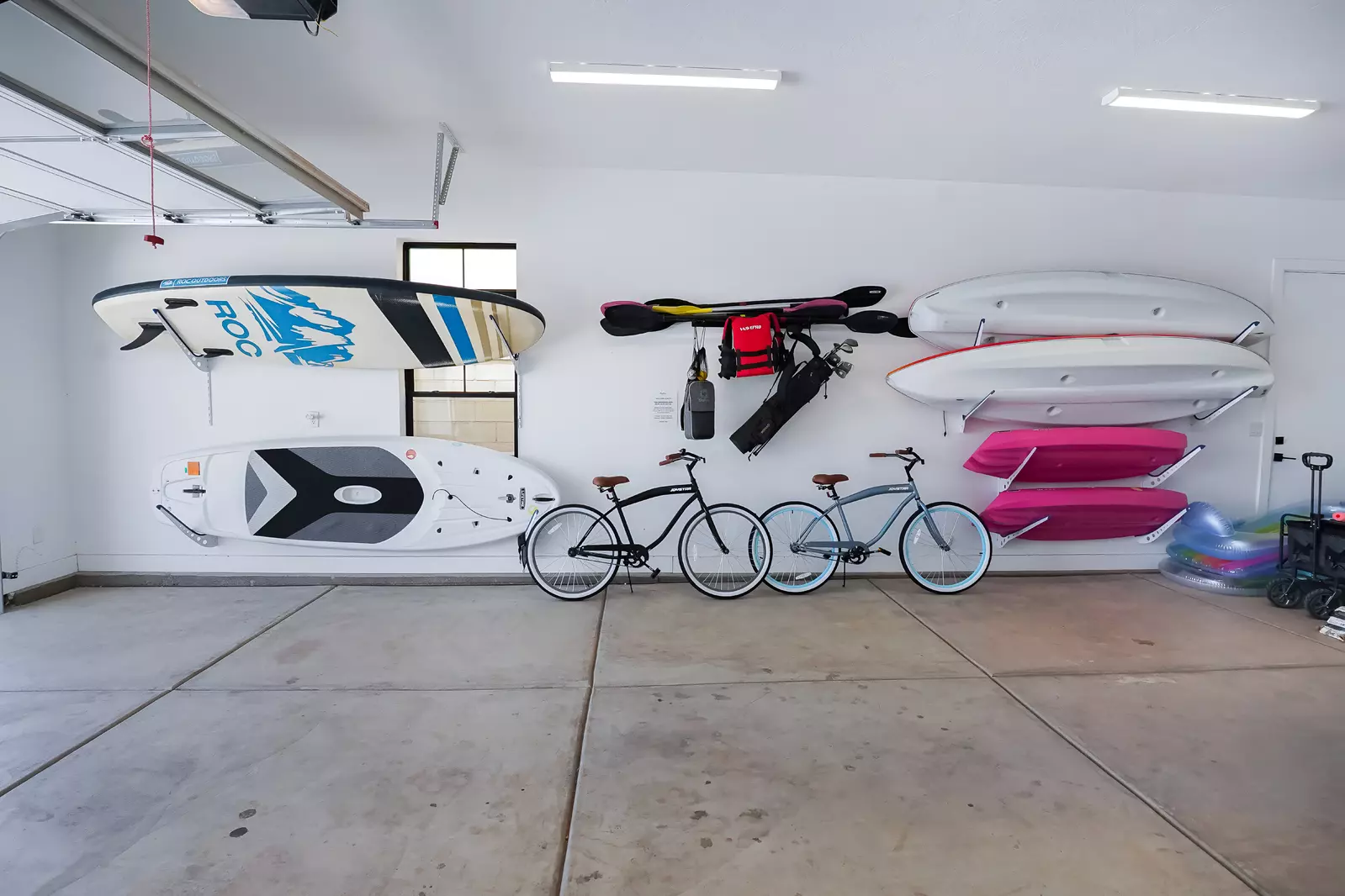 Garage with Amenities and Second Fridge