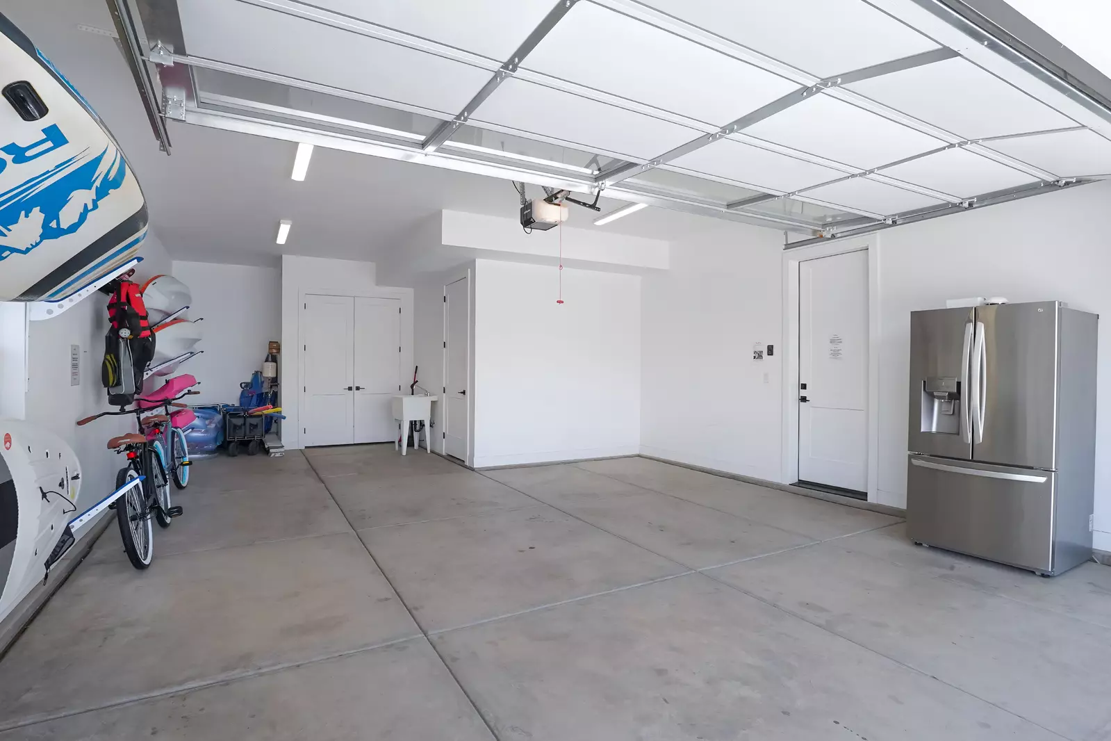 Garage with Amenities and Second Fridge
