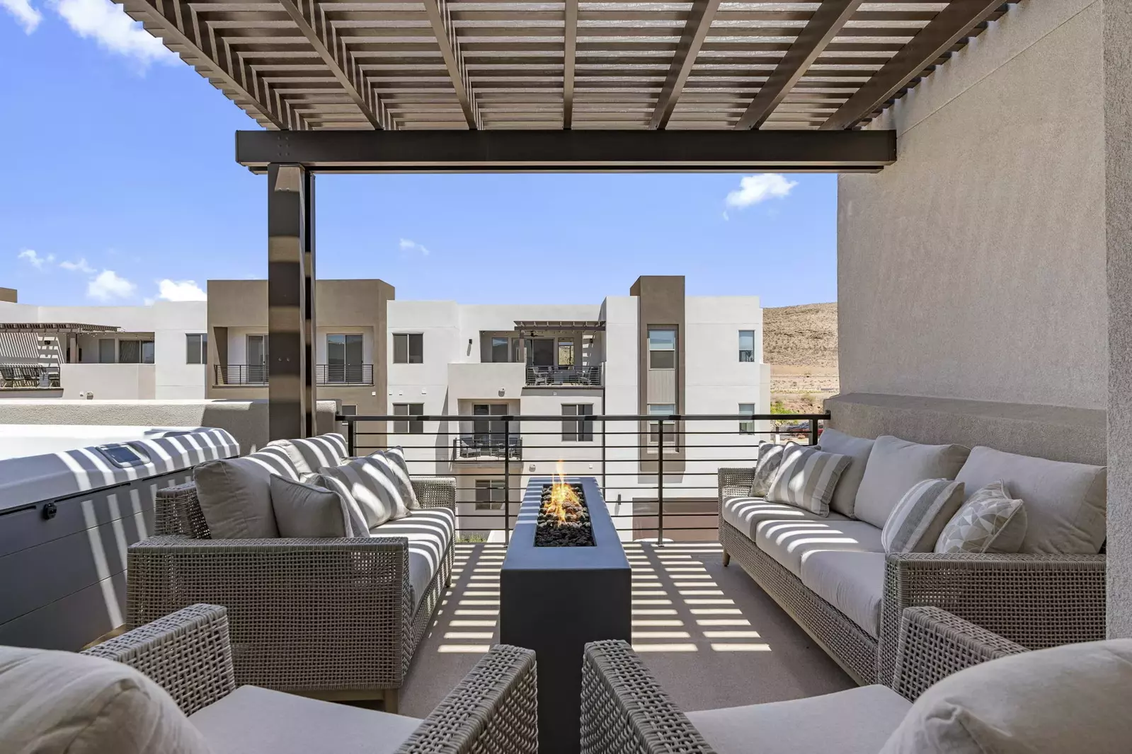 Outdoor Seating + Fire Table