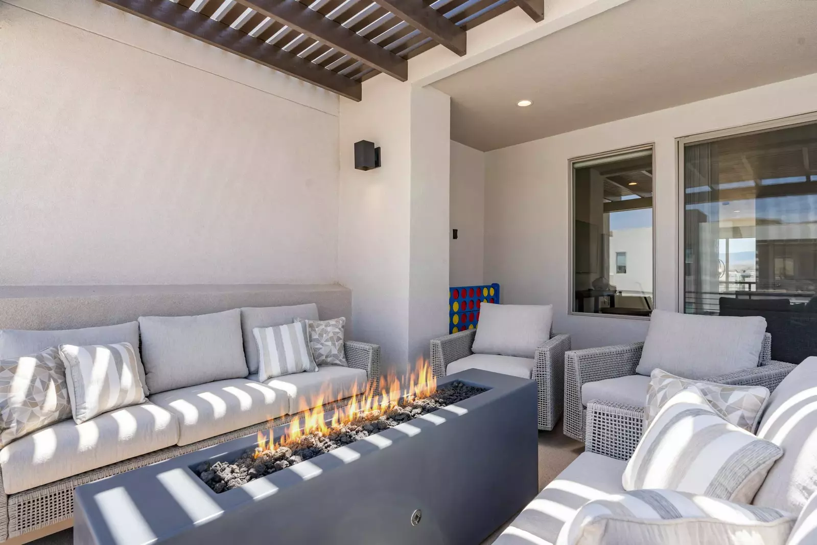 Outdoor Seating + Fire Table