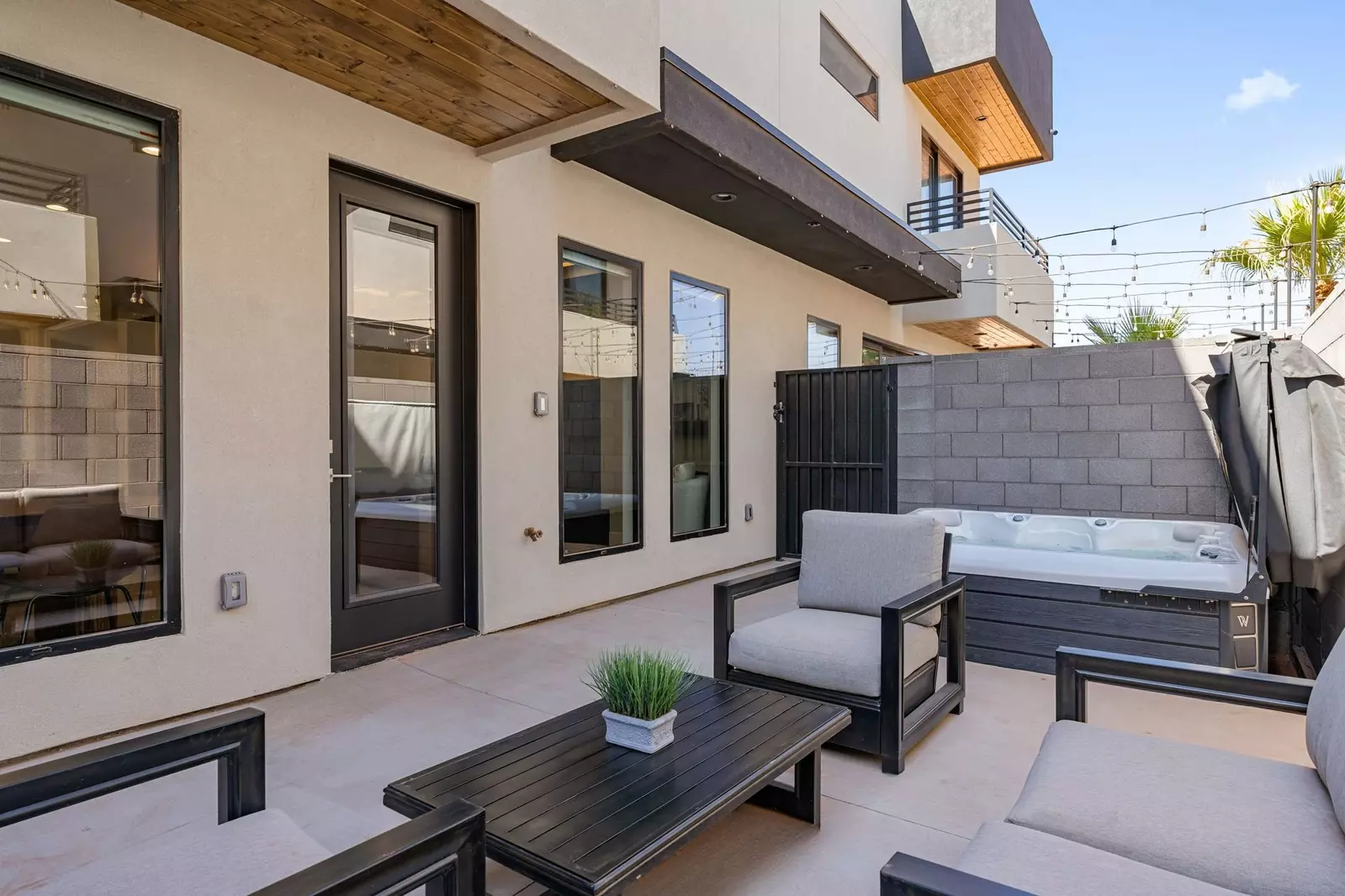 Outdoor Seating + Private Hot Tub