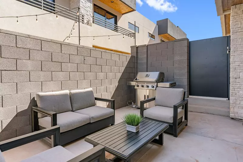 Outdoor Seating + BBQ Grill