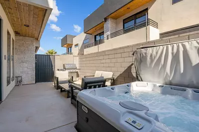 Outdoor Seating + Private Hot Tub