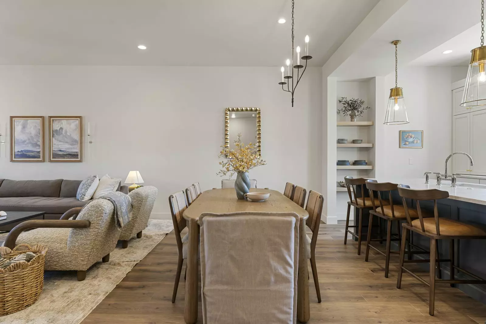 Living Area + Dining Area