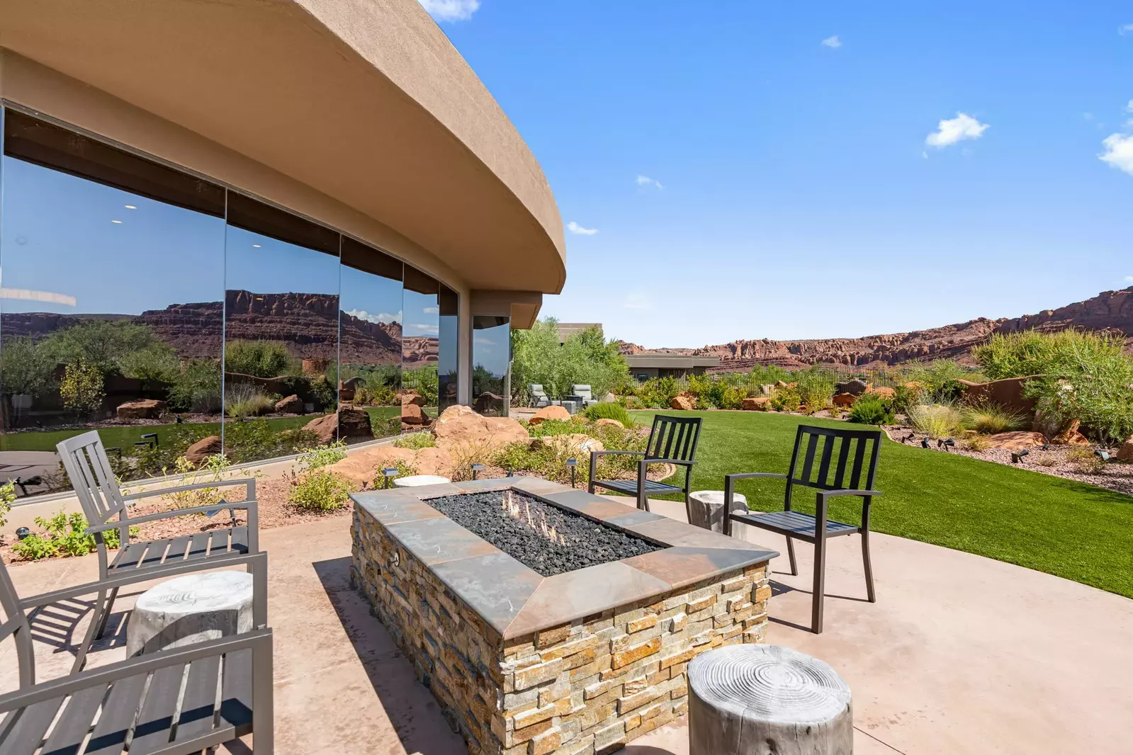 Outdoor Seating + Fire Table