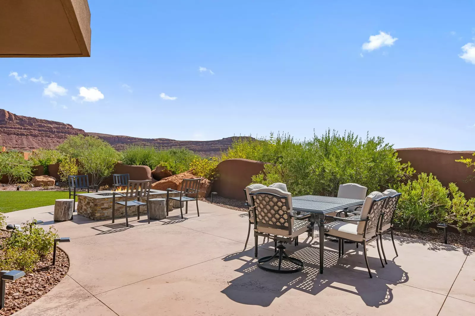 Outdoor Seating + Fire Table