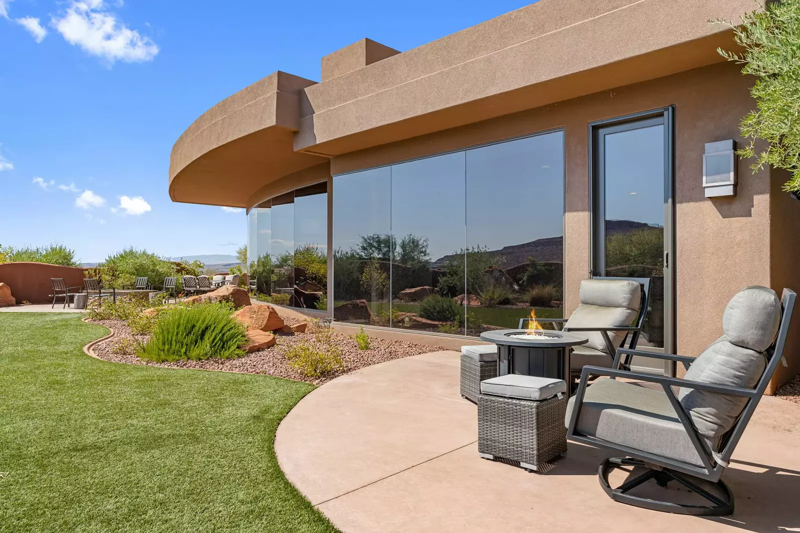 Outdoor Seating + Fire Table