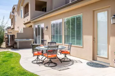 Back Patio and Private Hot Tub