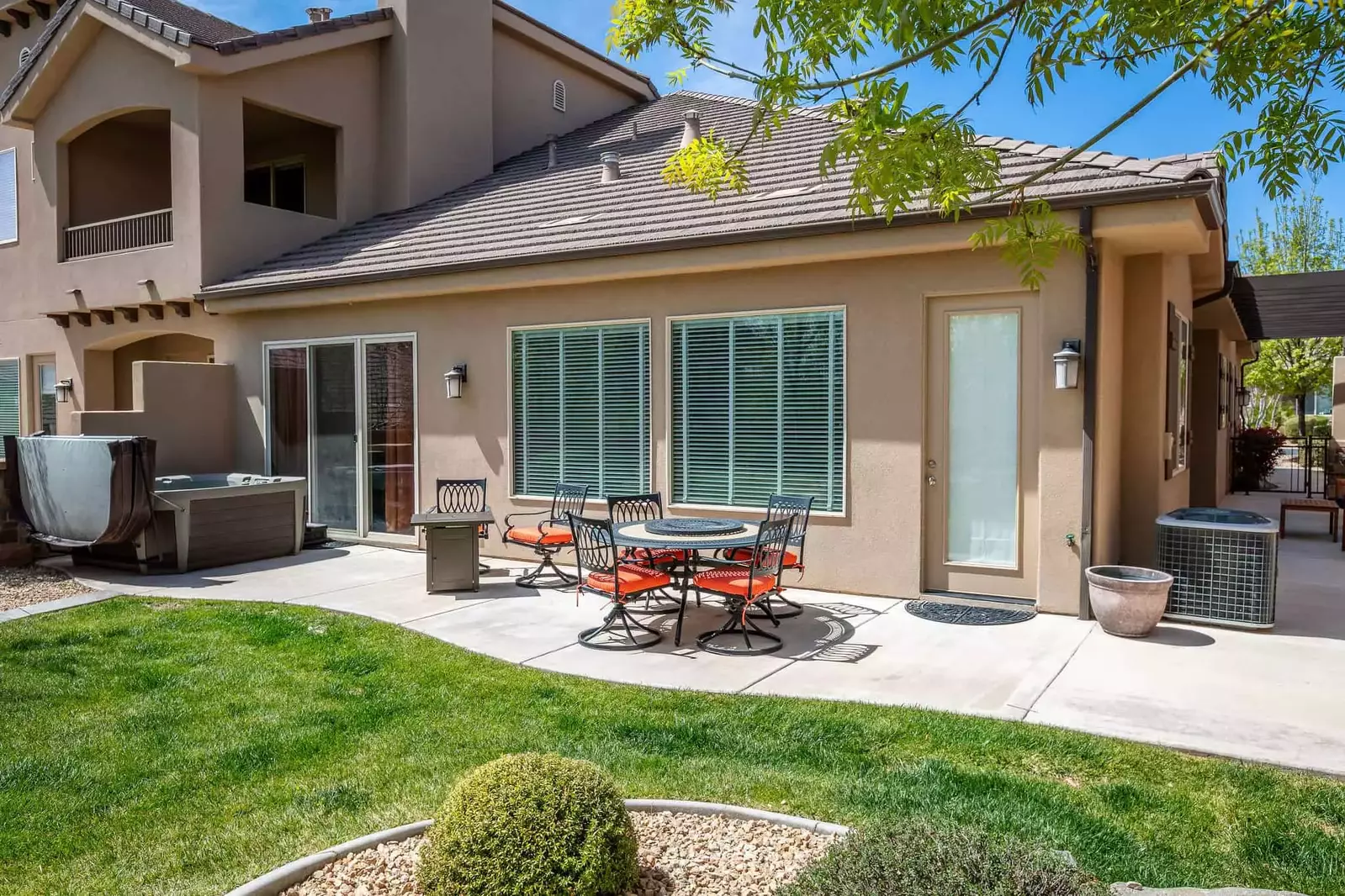 Back Patio and Private Hot Tub