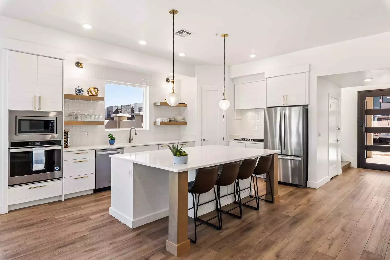 Kitchen with Bar Seating for 4