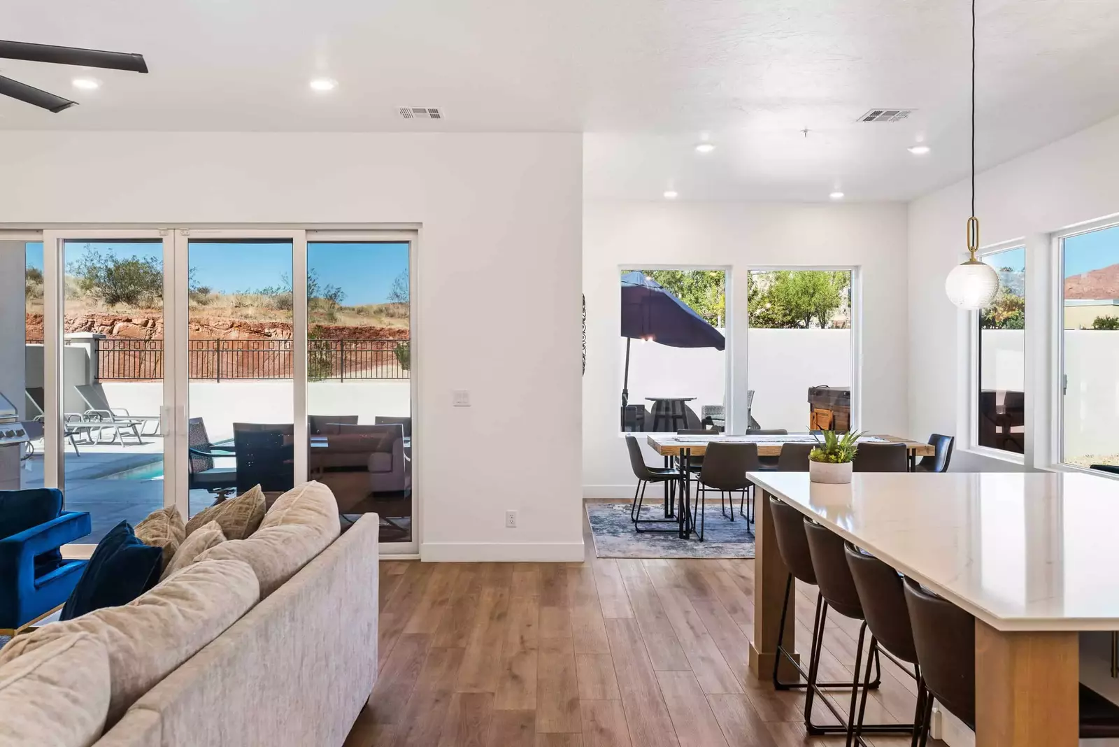 Kitchen Living Room Dining Area
