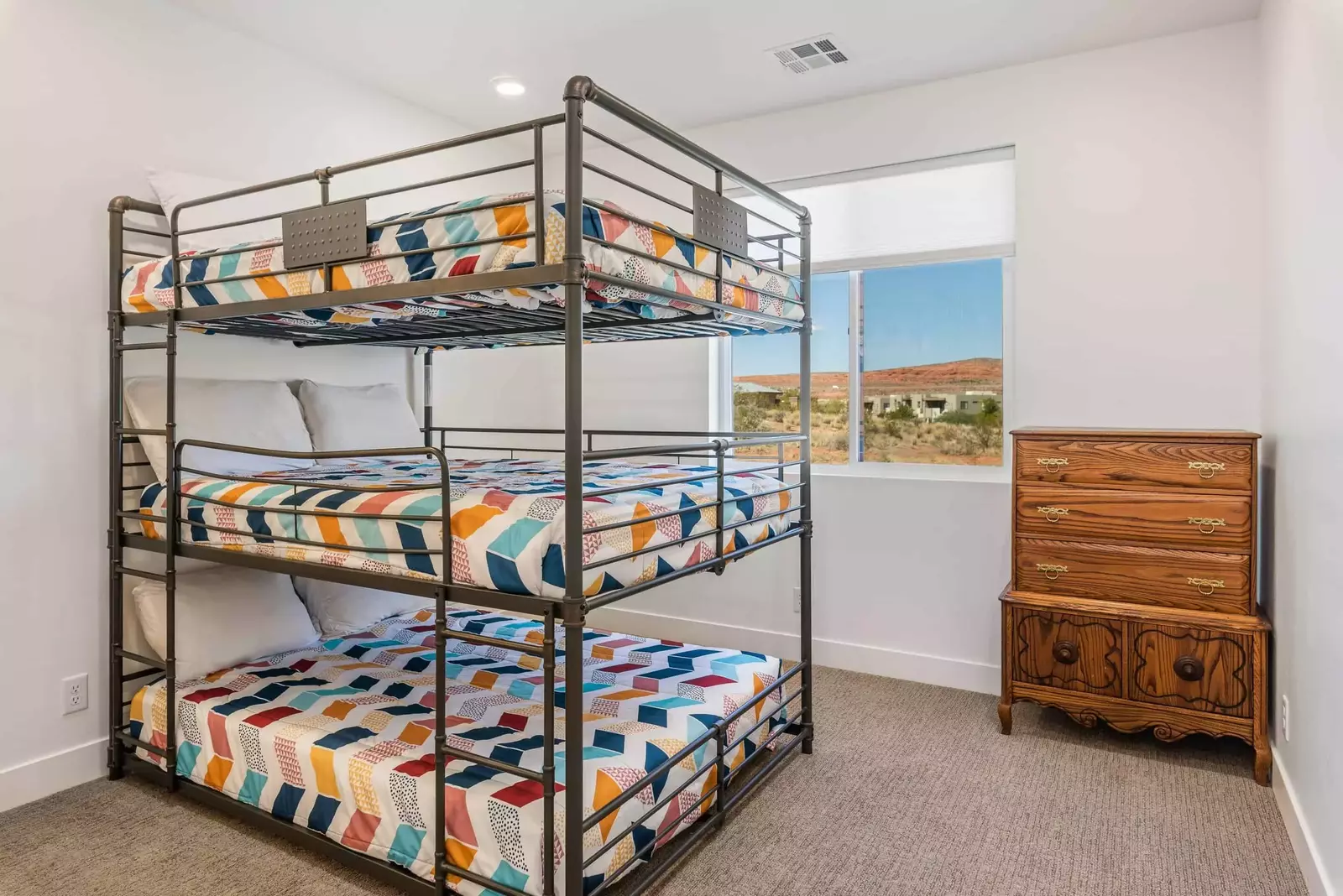 Bedroom 6 Bunk Room with Triple Full Bunk 2nd Level