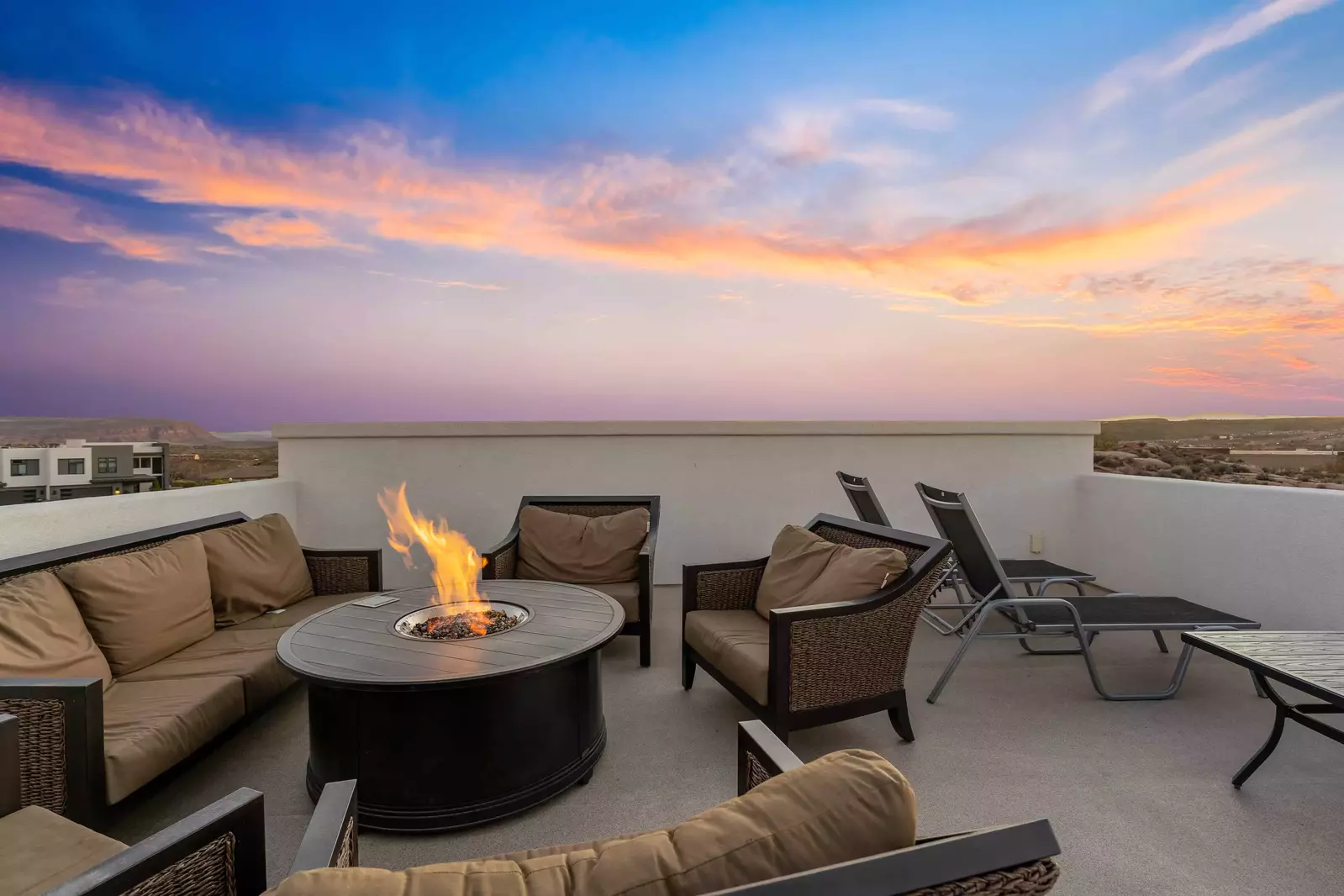 Seating Area with Fire Table