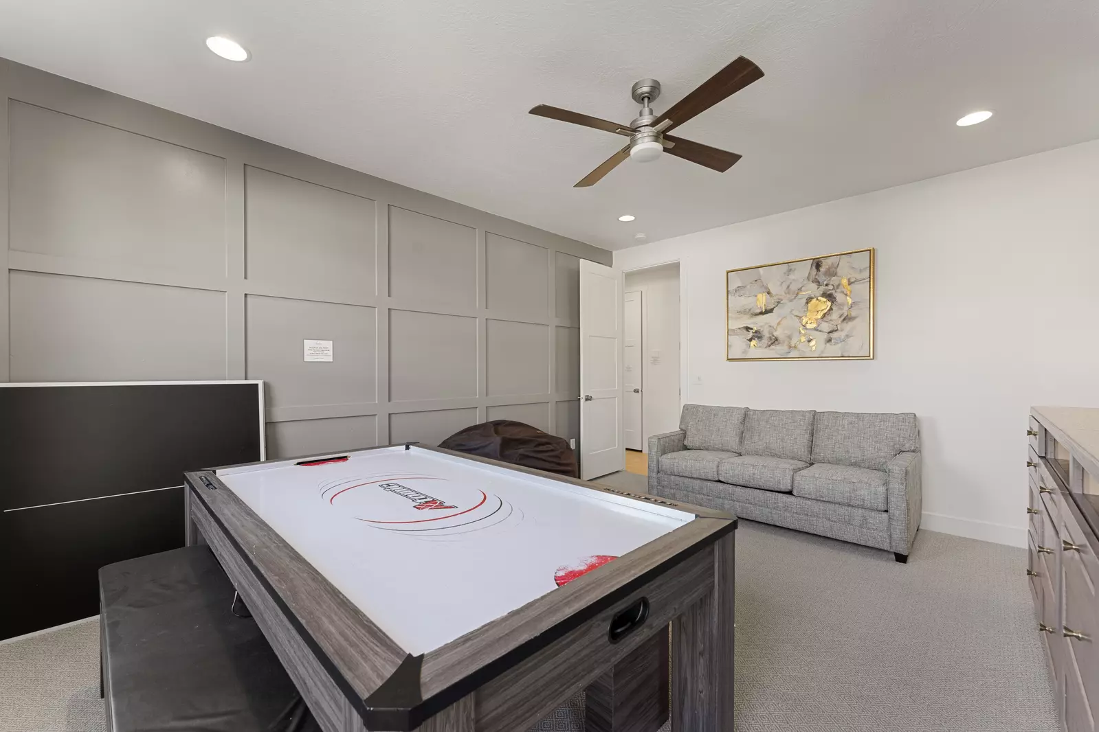 Game Room and Pullout Couch