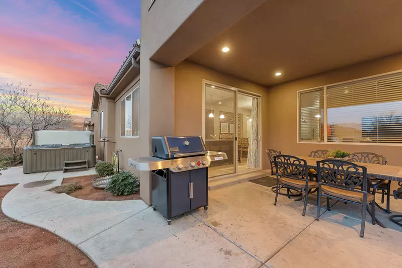 Evening Patio with Private Hot Tub