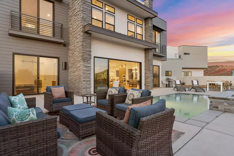Back of Patio at Dusk