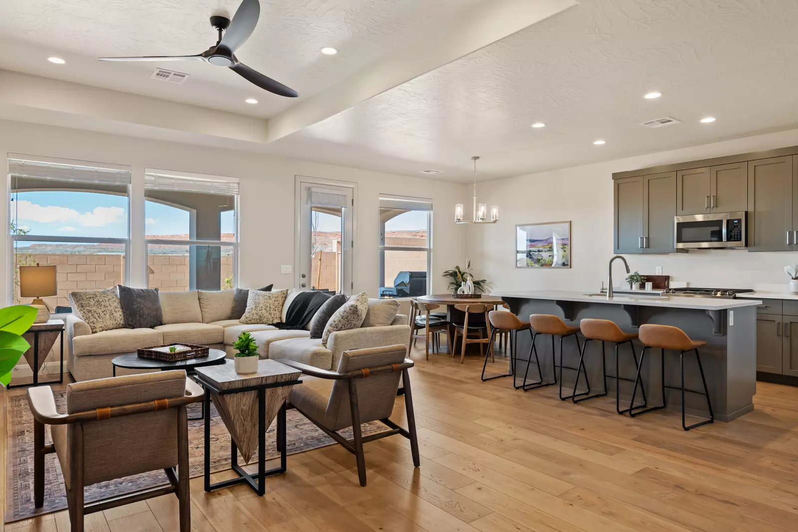 Living Room and Kitchen