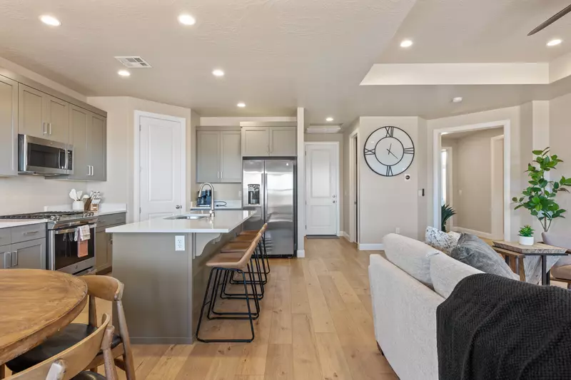 Kitchen and Living Rooms