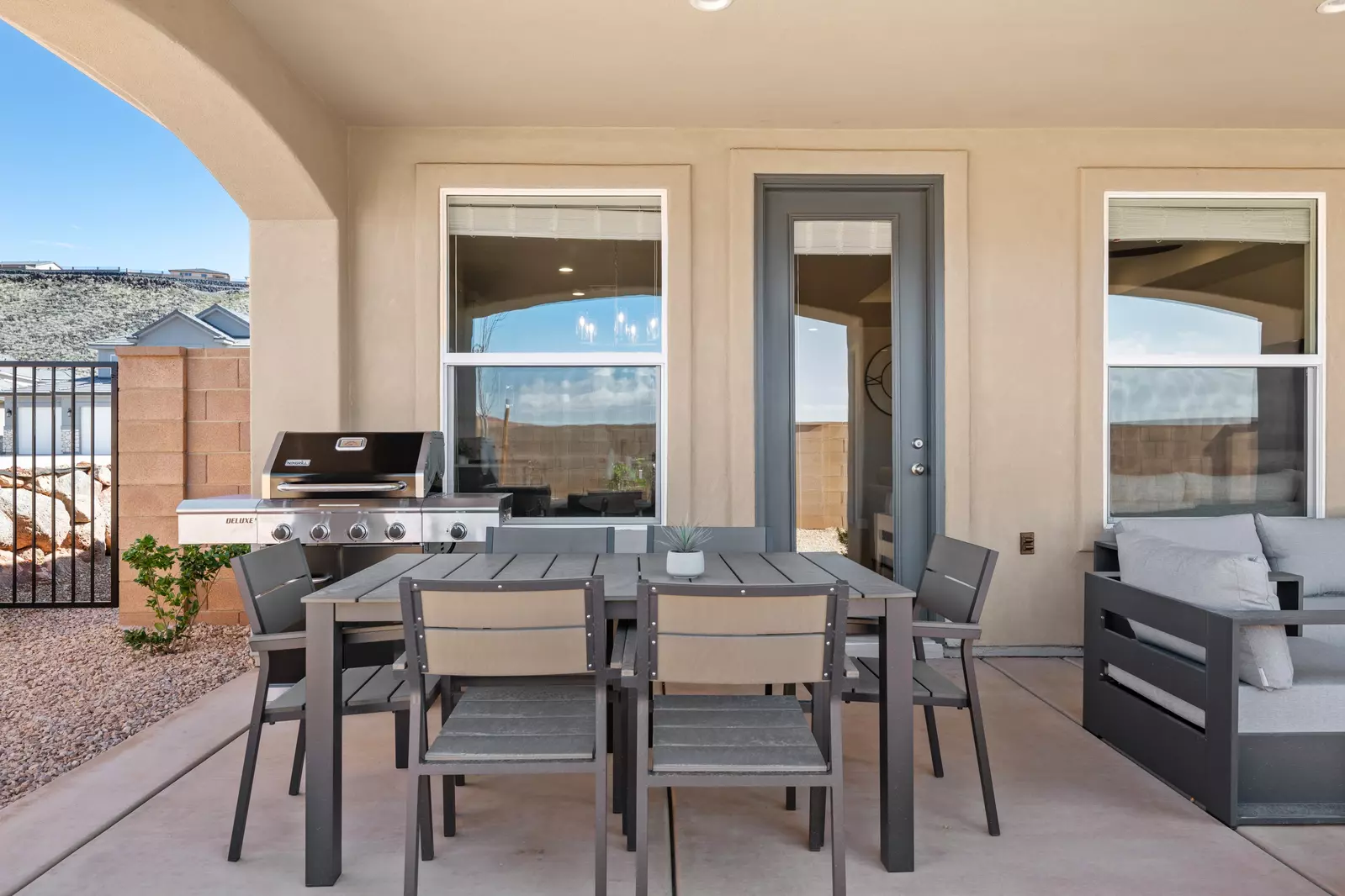 Patio, Hot Tub, and Grill