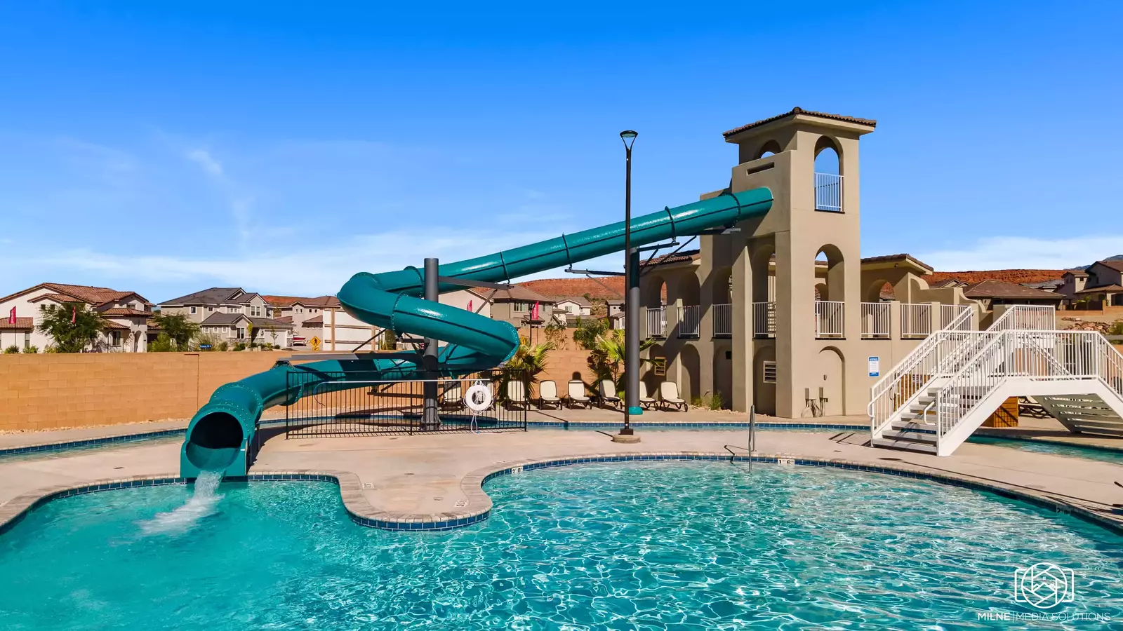 Community Pool, Slide, Splash Pad, Lazy River
