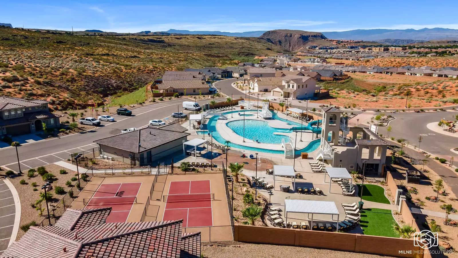 Community Pool, Slide, Splash Pad, Lazy River