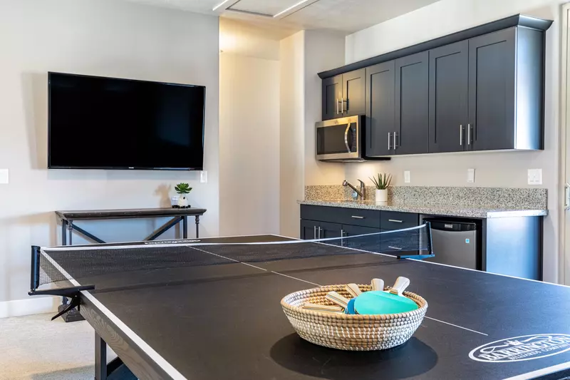 Ping Pong Table and Kitchenette