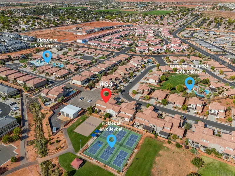 Community Aerial Photo with Amenities