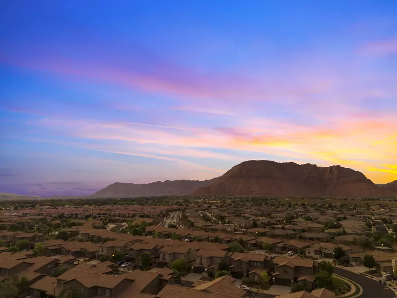 Twilight Shot of Neighborhood