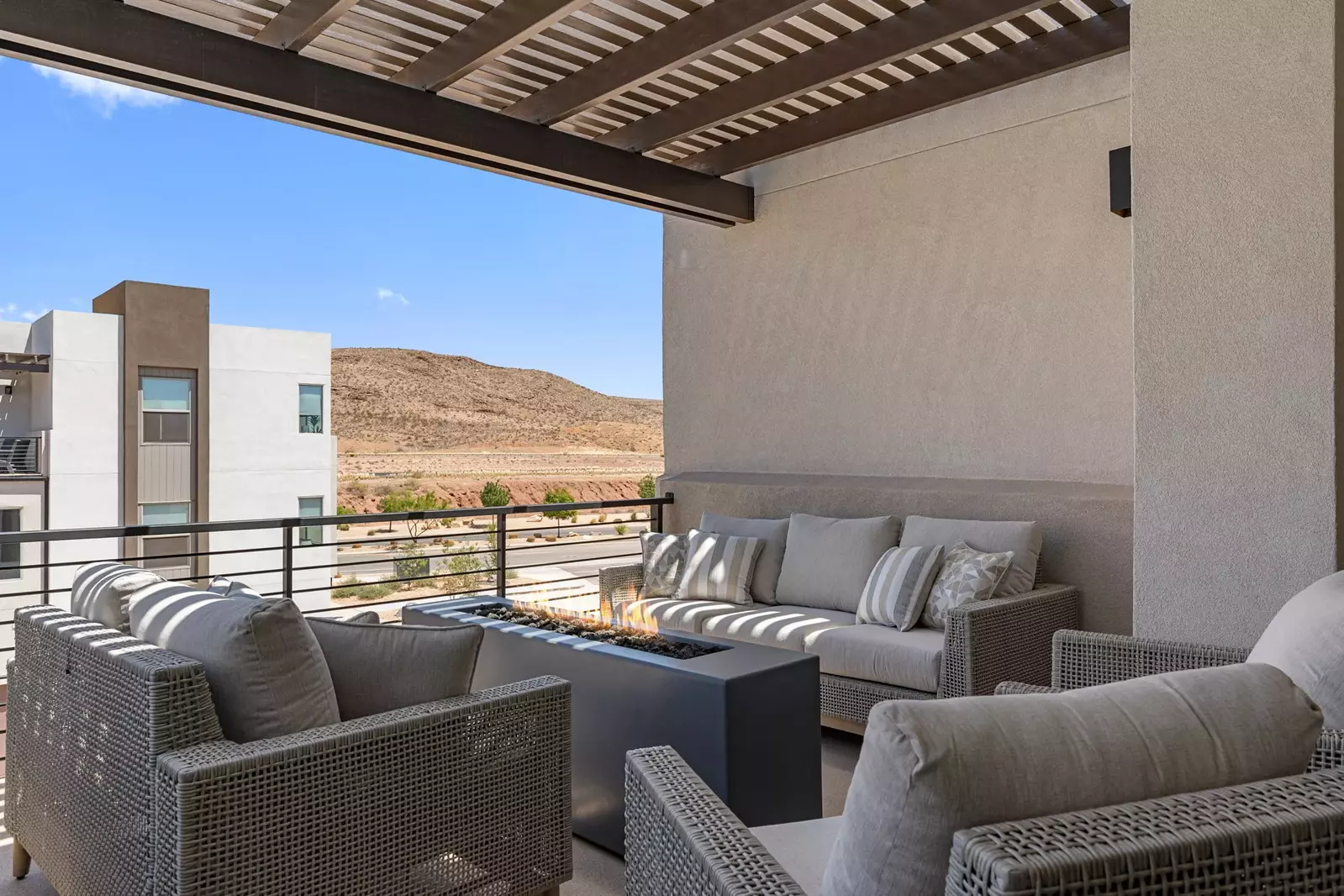 Outdoor Seating + Fire Table