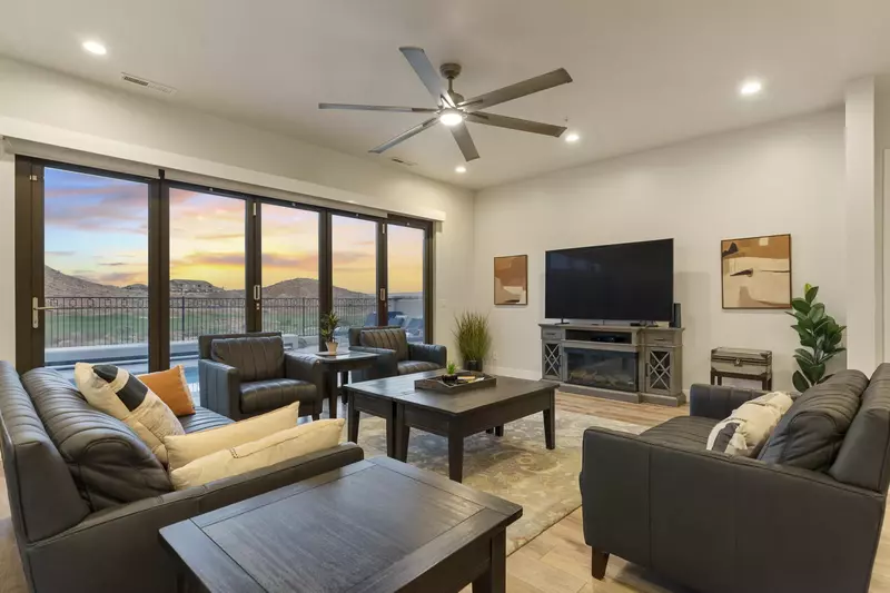 Living Room at Sunset