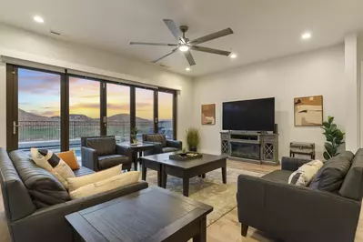 Living Room at Sunset