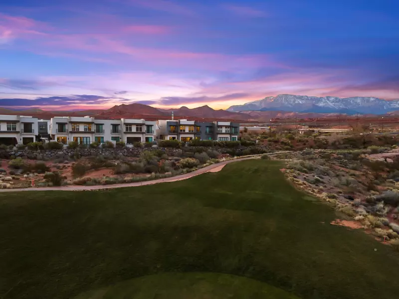 Golf Course View at Dusk