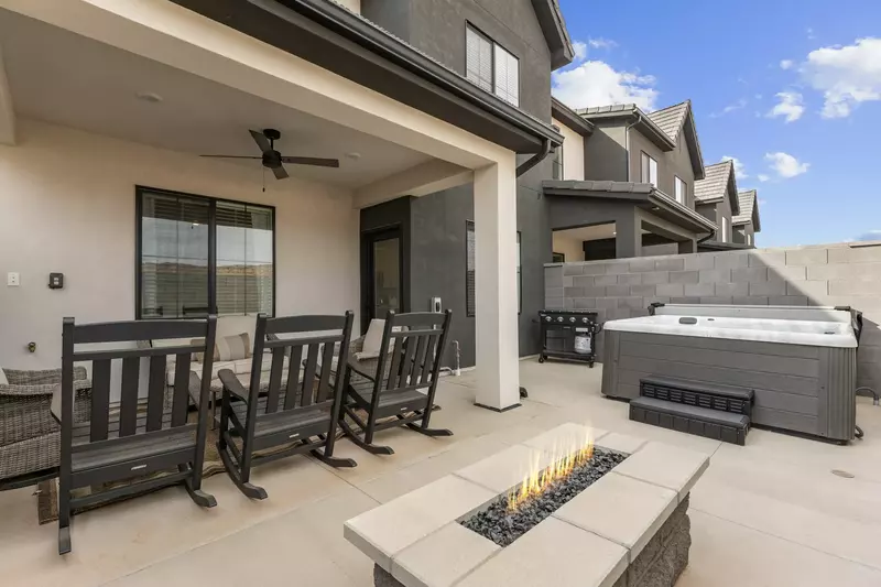 Fire Table + Private Hot Tub