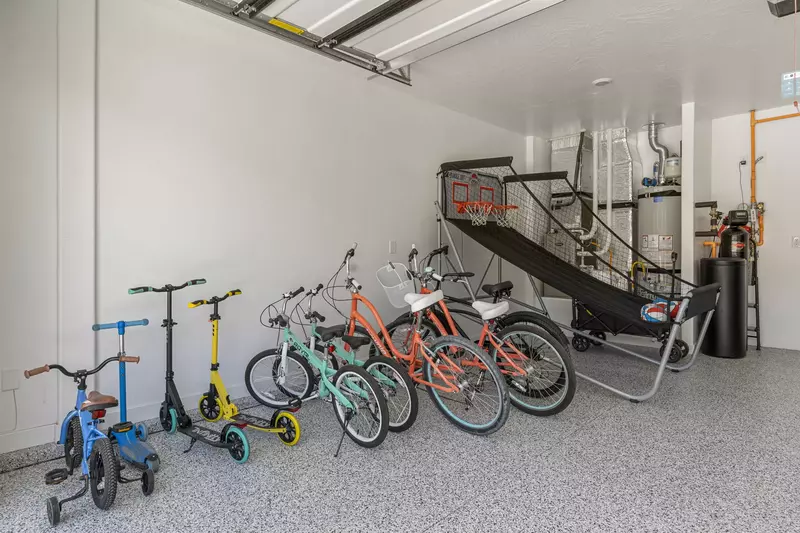 Garage + Bikes and Scooters, Basketball Shoot