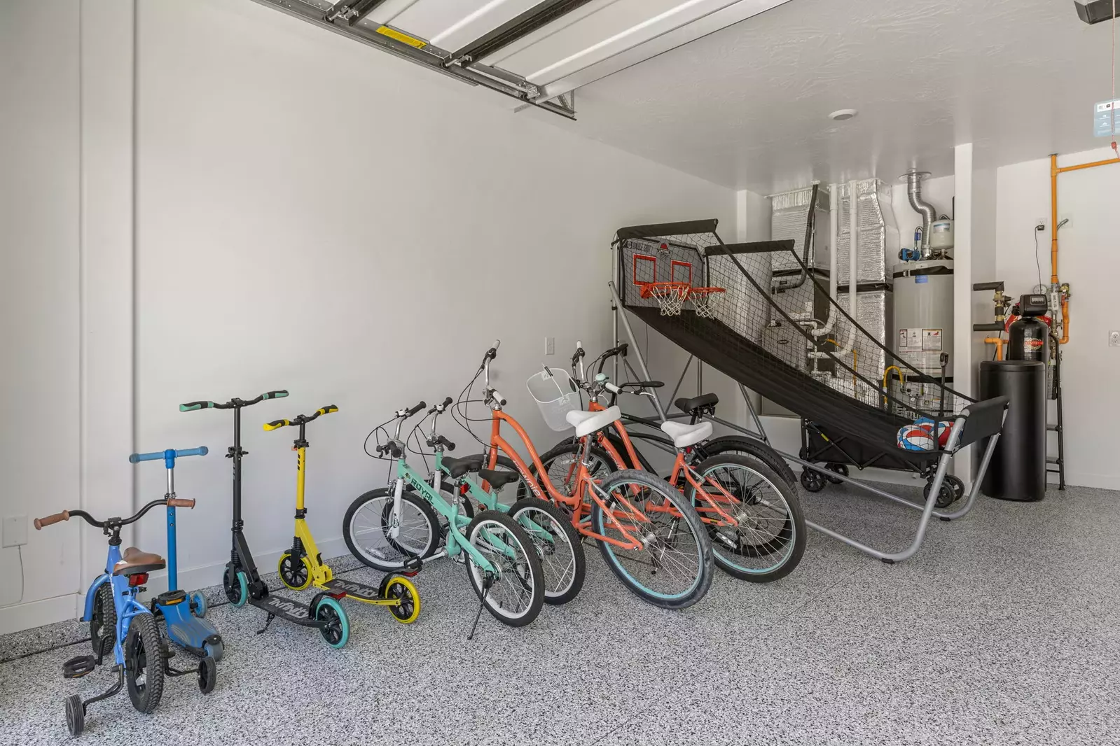 Garage + Bikes and Scooters, Basketball Shoot