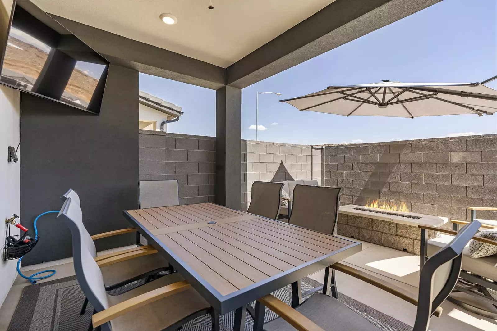 Outdoor Seating + Fire Table