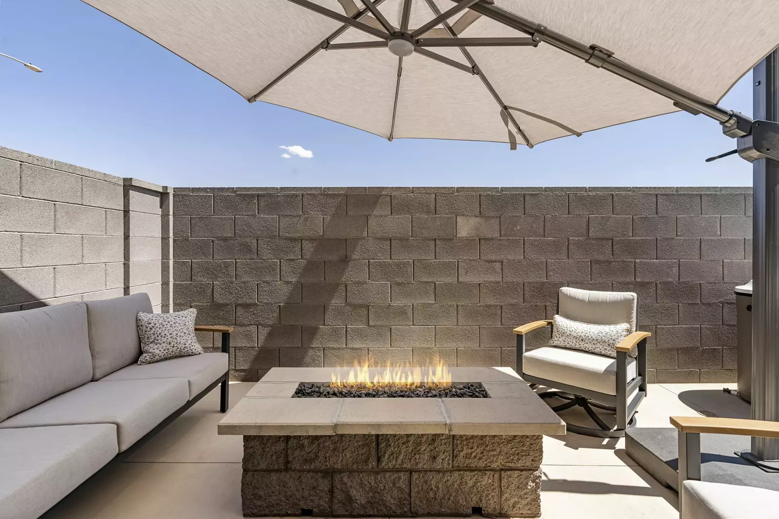 Outdoor Seating + Fire Table