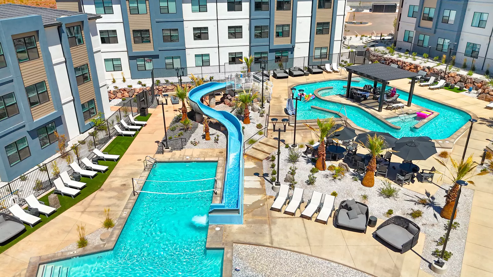Terra Amenities, Waterslide, Lazy River, Pool