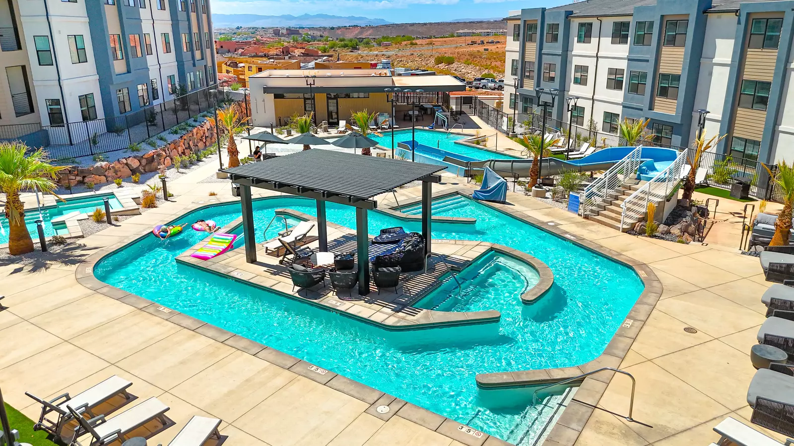 Terra Amenities, Waterslide, Lazy River, Pool