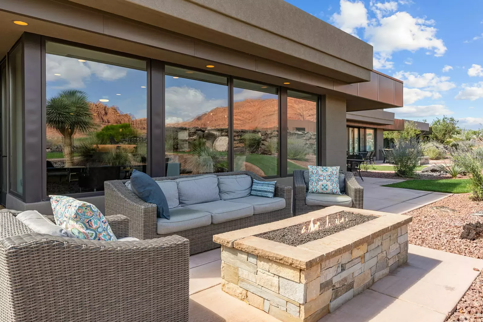 Outdoor Seating + Fire Table