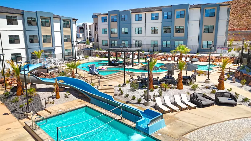Pool, Slide, Lazy River and Slide