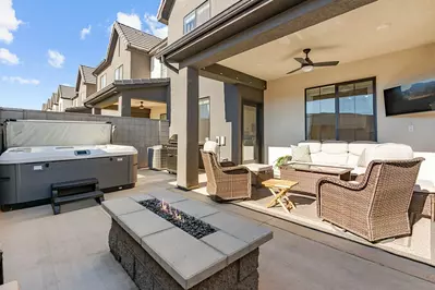 Fire Table + Private Hot Tub
