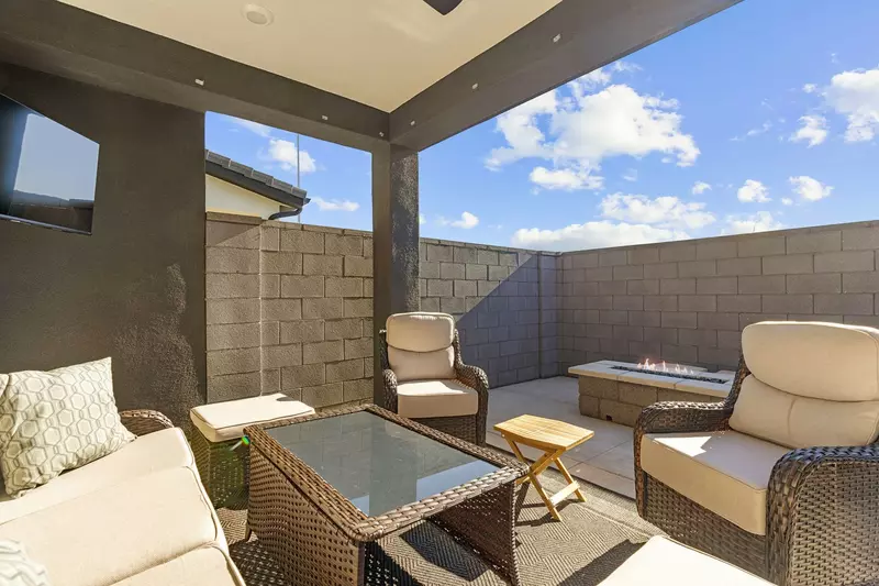 Fire Table + Outdoor Seating