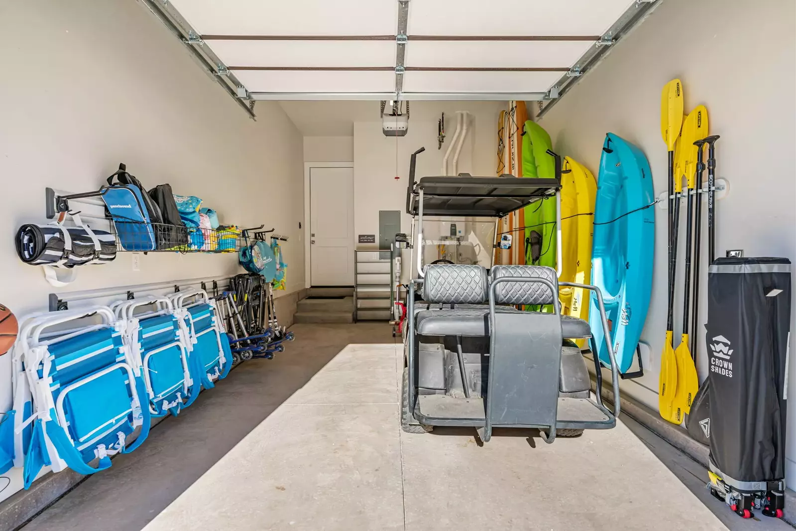 Garage Amenities + Golf Cart