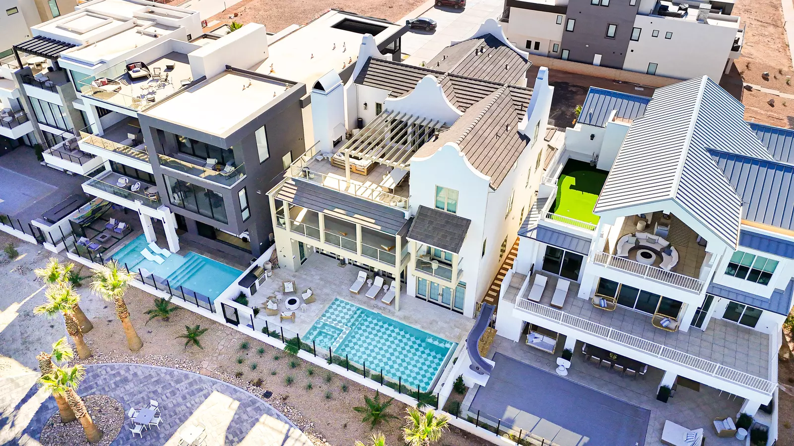 Aerial View: Patio / Private Pool and Hot Tub